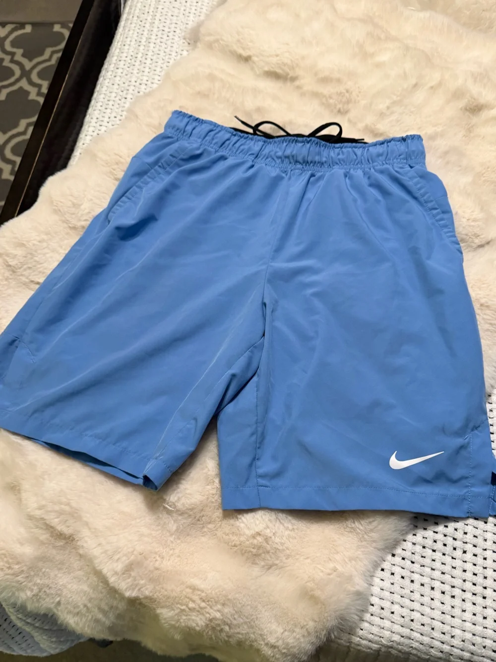 Nike Men’s Sky Blue Swim Athletic Shorts•S